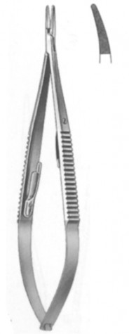 Castroviejo Needle Holder Smooth Cur. 18 cm T/C Micro Profile

