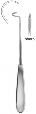 Deschamps Ligature Needle (Sharp) Right 20 cm
