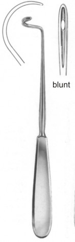 Deschamps Ligature Needle (Blunt) Right 21cm
