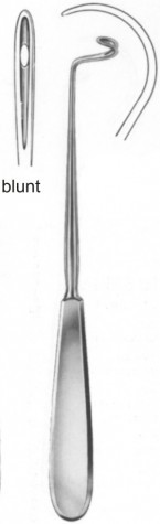 Deschamps Ligature Needle (Blunt) Left 21cm
