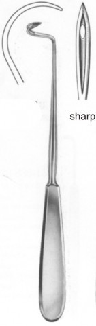 Deschamps Ligature Needle (Sharp) Right 21cm
