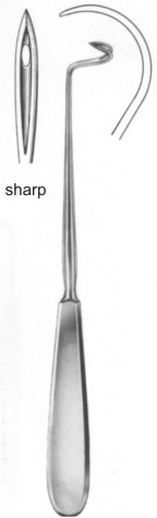 Deschamps Ligature Needle (Sharp) Left 21cm
