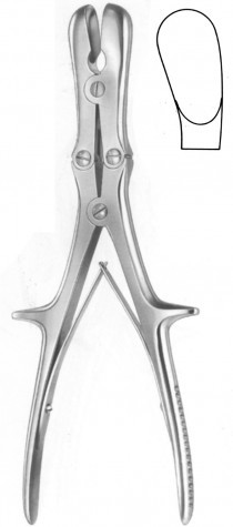 Stille-Lure Bone Rongeur Cur. D/A (16mm) 27 cm
