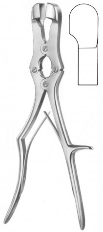 Sauer Bruch Bone Rongeur D/A Round Cut (19mm) 30 cm
