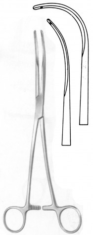 Semb Bronchus Forceps Strong Curve 24 cm
