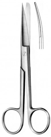 Operating Scissors Standard Cur. SH/BL 18.5 cm
