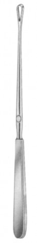 Sims Uterine Curette Flat Handle (Fig.6) Sharp Rigid 25 cm
