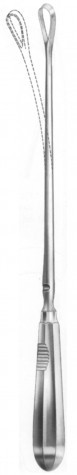 Racamier Uterine Curette (Fig.10) Blunt Melleable 31 cm
