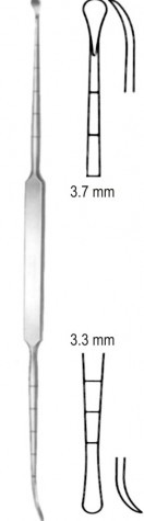 Cottle Periosteal Elevator D/E (3.3x3.7mm) 22 cm
