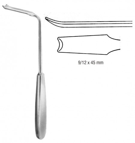 Obwegeser Mandibular Retractor (9/12x45mm) 21 cm
