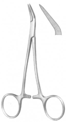 Peet Splinter Forceps Ang. 12 cm
