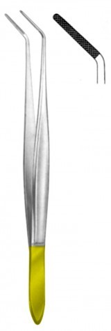 Cushing Dressing Forceps Angled 17 cm T/C
