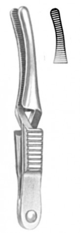 Johns-Hopkins Bulldog Clamp Cur. 5 cm
