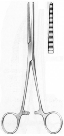 Rochester Pean Artery Forceps Delicate Str. Serr. 14 cm
