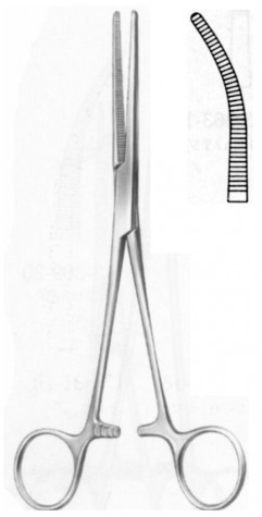 Rochester Pean Artery Forceps Delicate Cur. Serr. 14 cm
