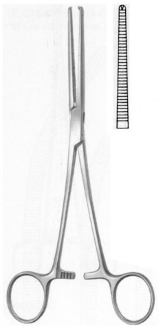 Oschsner-Kocher Artery Forceps Str. (1x2th) 14 cm
