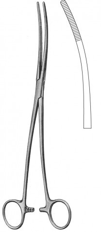 Bozemann Dressing Forceps Cur. 26 cm
