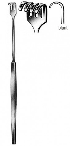 Tracheal Retractor Blunt (4 Prong) 16.5 cm
