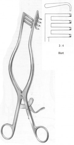 Adson Retractor Blunt (3x4 Prong) 27 cm
