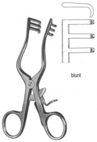 Weitlaner-Wullstein Self Retaning Retractor Blunt (3x3 Prong) 13 cm 
