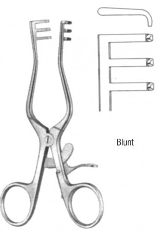 Millingan Retractor Sharp (3x3 Prong) 13.5 cm
